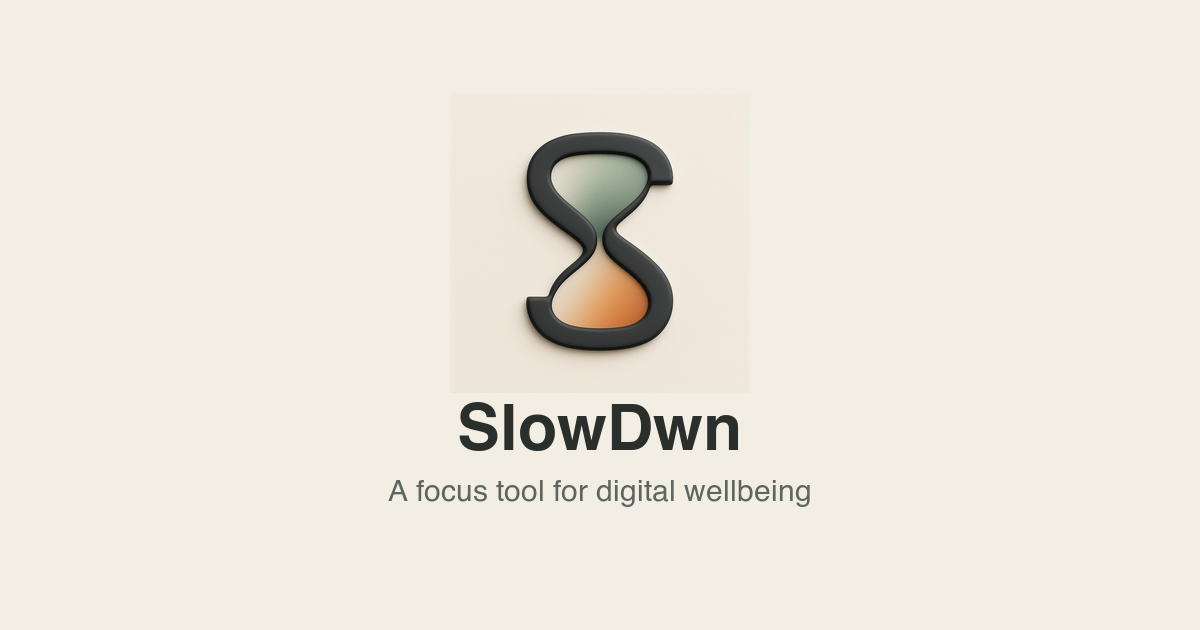 SlowDwn social preview
